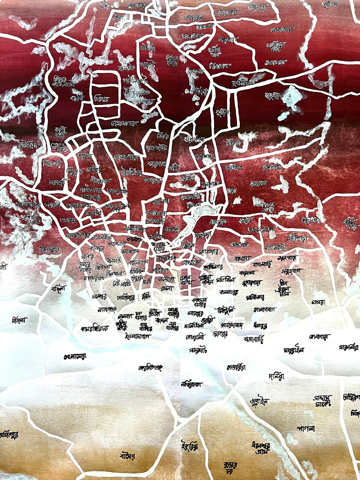 Dhaka Map Art