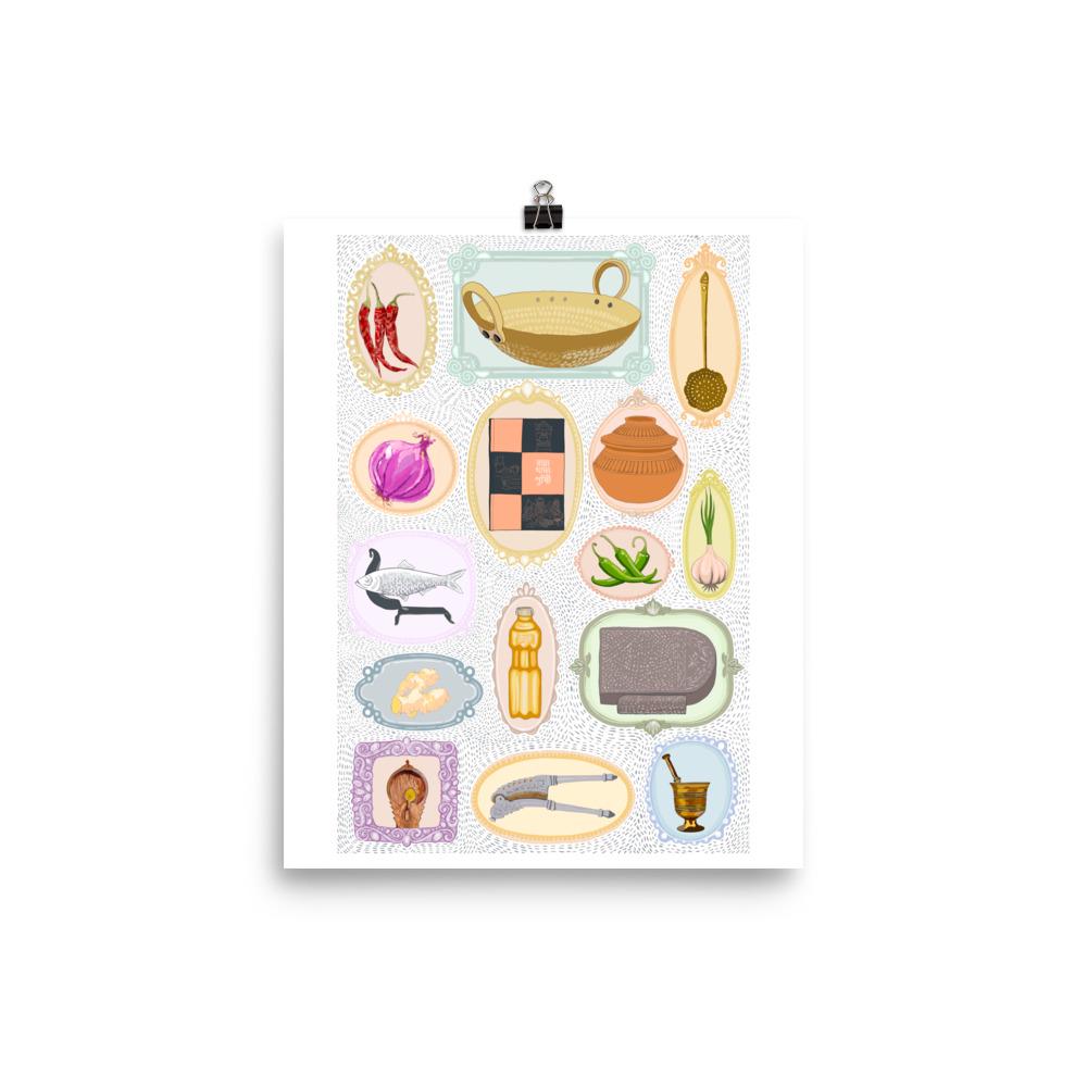 Rannaghor {Kitchen} Essentials Print