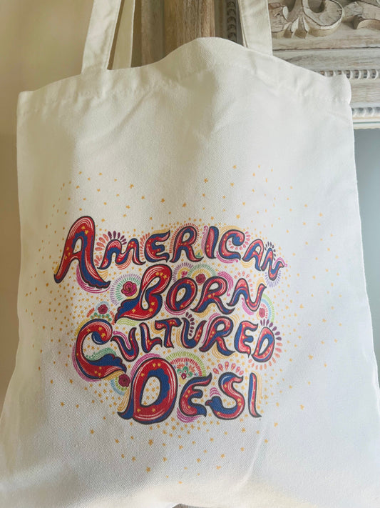 ABCD Print Tote Bag