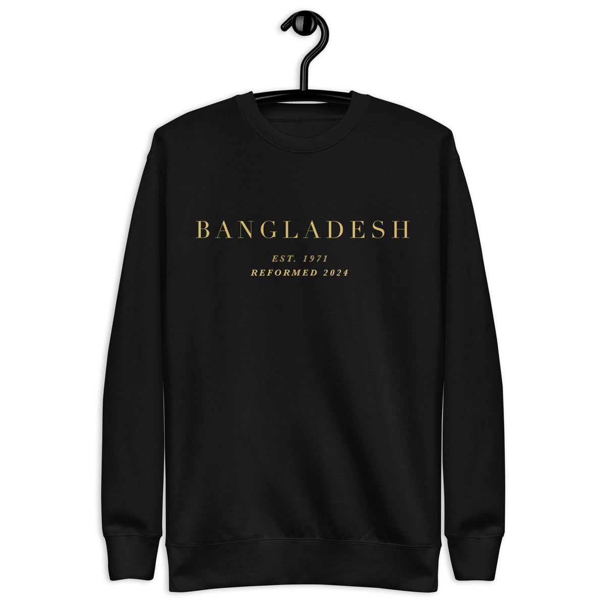 Bangladesh Sweatshirt: Cotton-Blend Fleece Crew Neck
