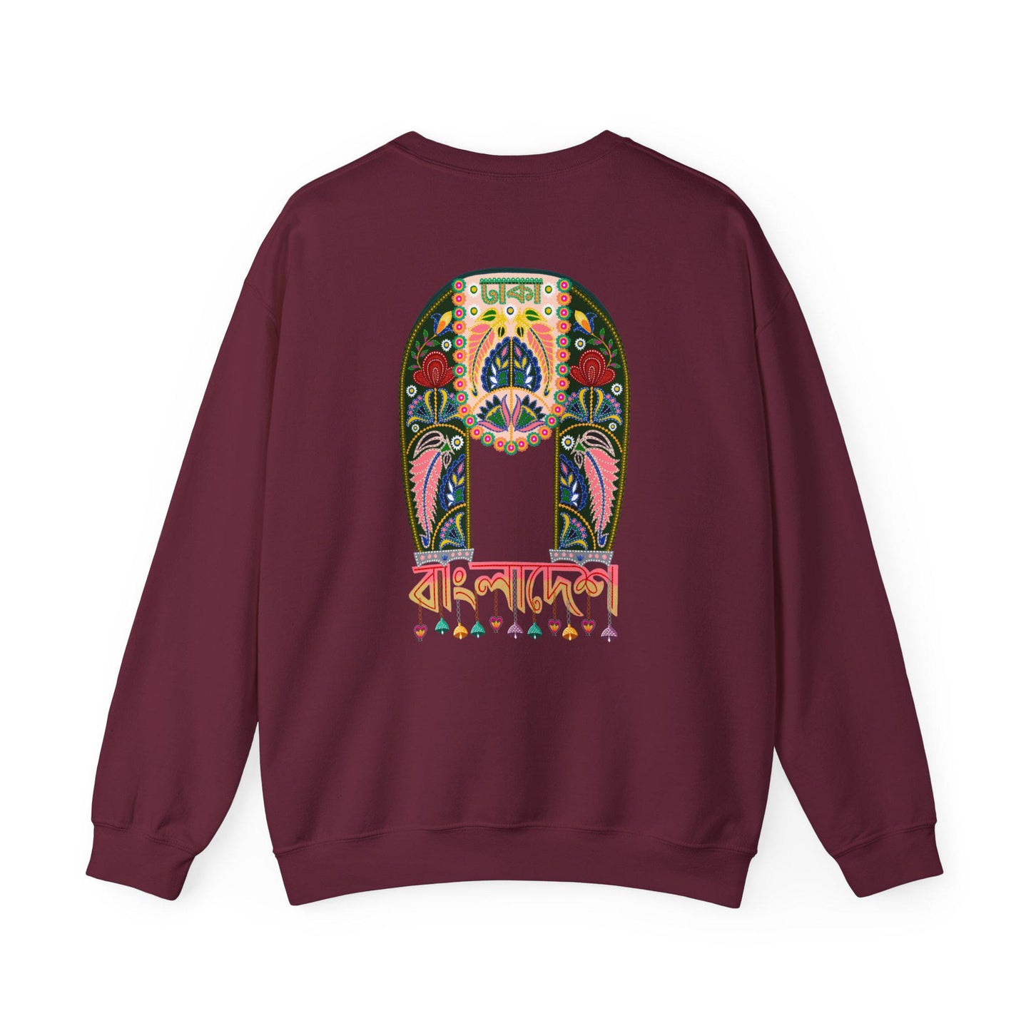 Colorful Ricksha Back Print | Unisex Sweatshirt