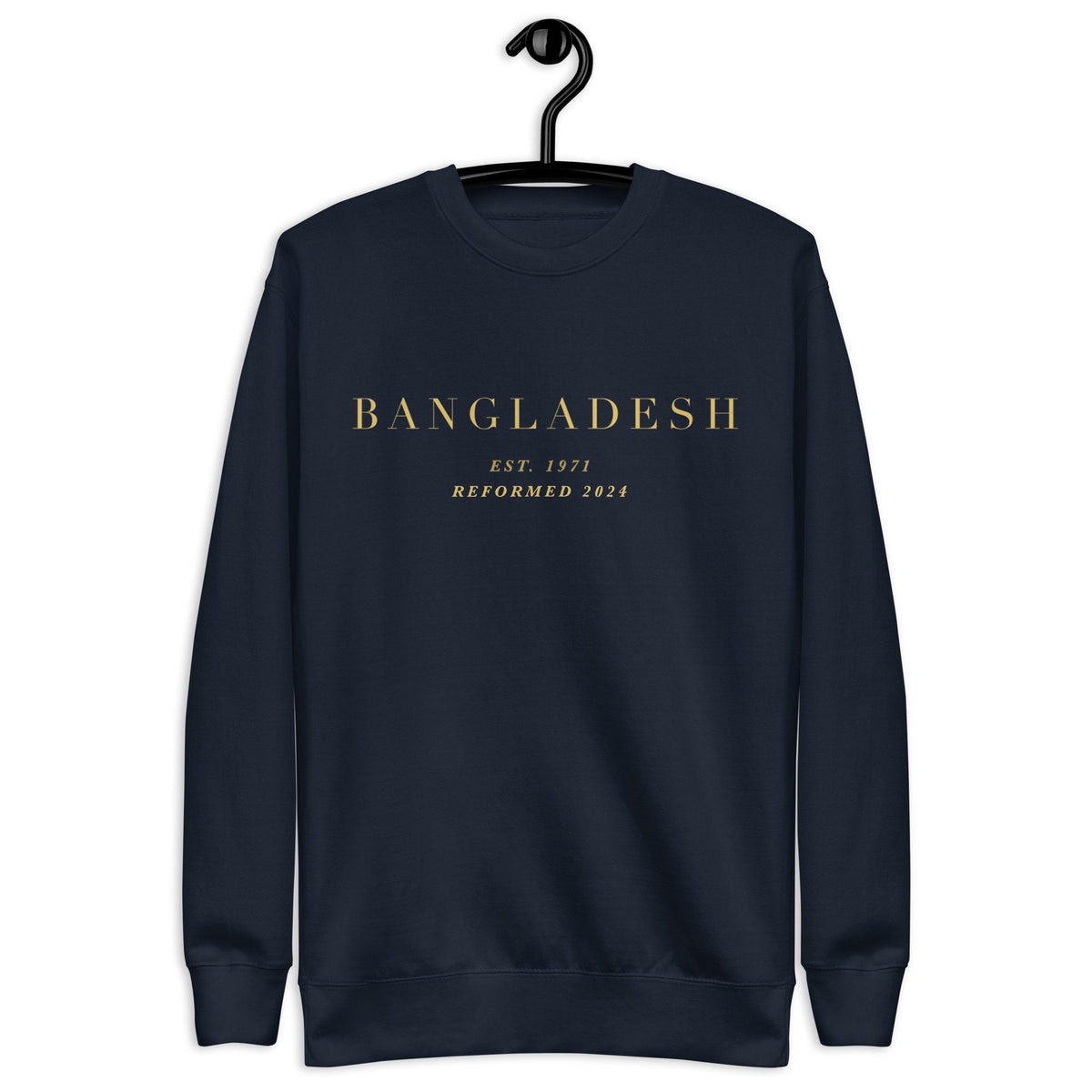 Bangladesh Sweatshirt: Cotton-Blend Fleece Crew Neck