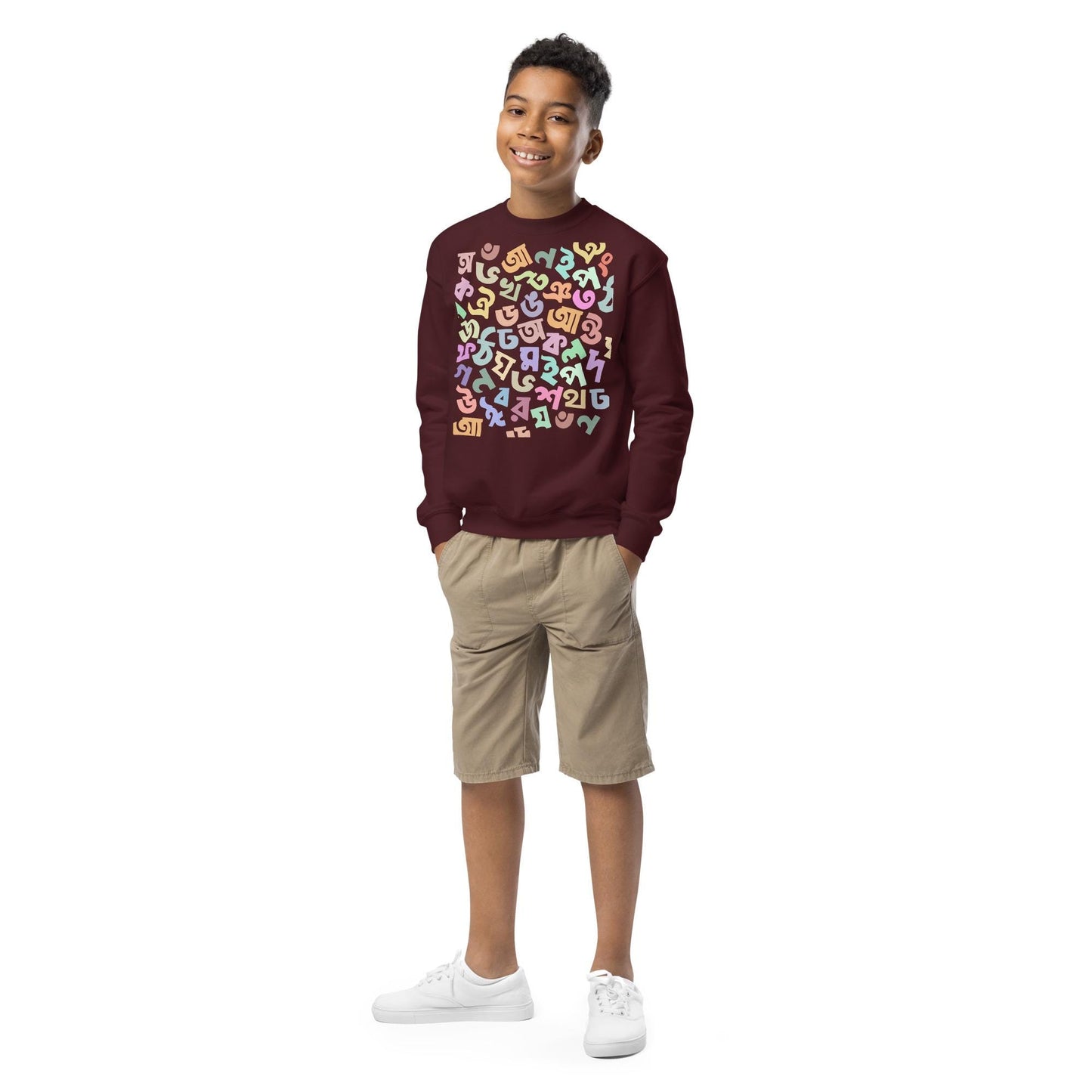 Youth Bangla Sweatshirt | Bengali Alphabet