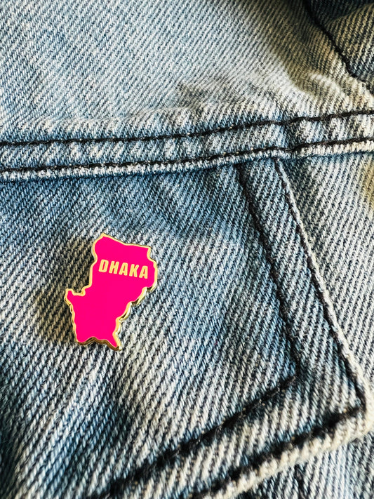 Dhaka Map | Hard Enamel Pin