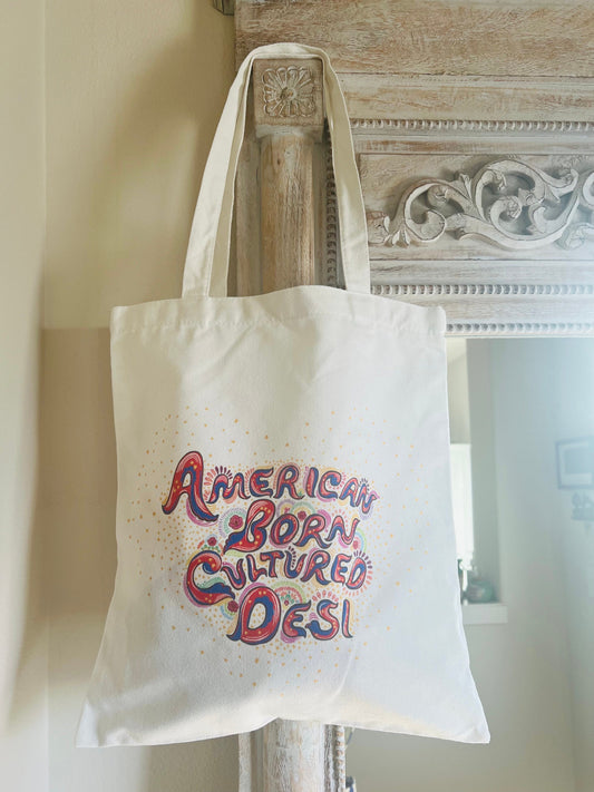 ABCD Print Tote Bag