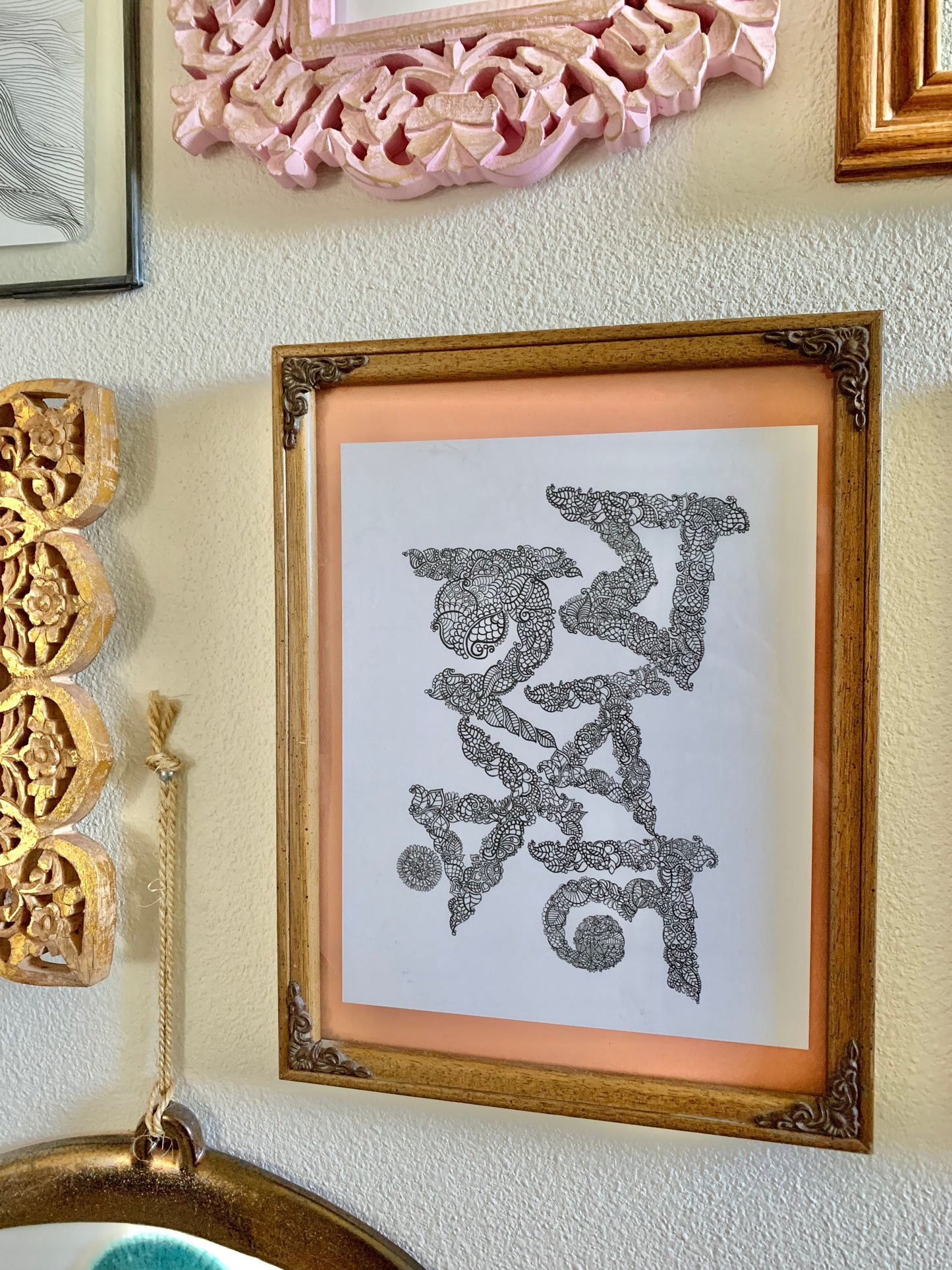 Bangla Art Print [HoJoBoRoLo] | Bengali Alphabets | Black and White Font