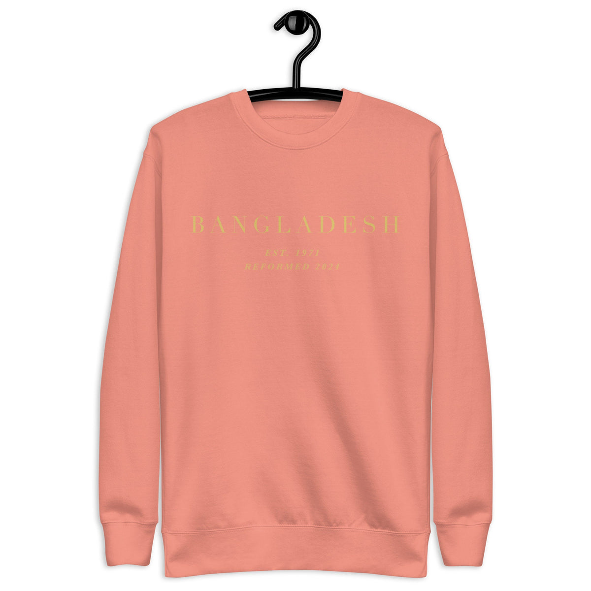 Bangladesh Sweatshirt: Cotton-Blend Fleece Crew Neck