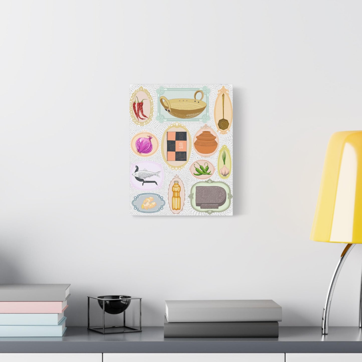 Rannaghor | Kitchen Illustration Canvas