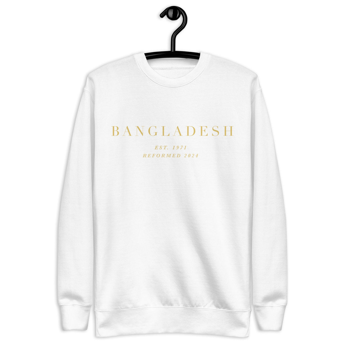Bangladesh Sweatshirt: Cotton-Blend Fleece Crew Neck