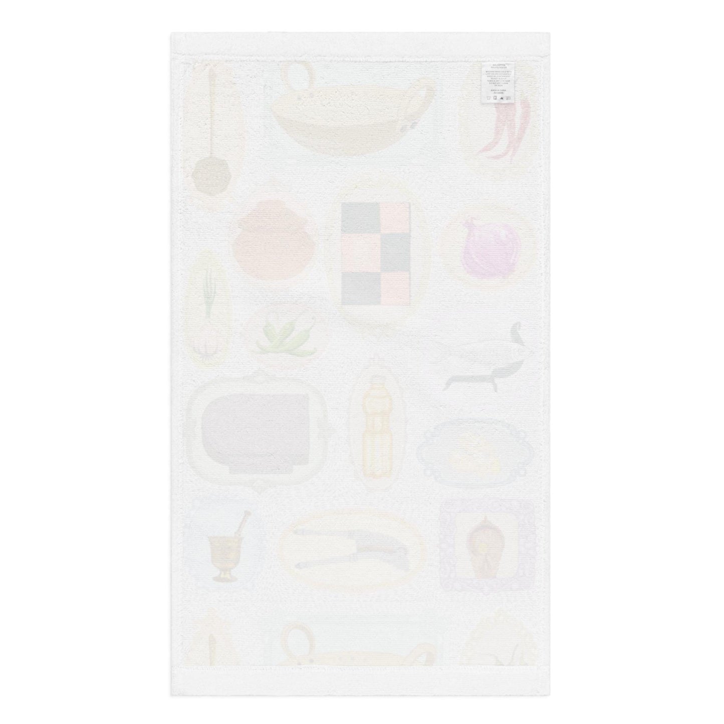 Illustrated Kitchen Towel with Bengali Cooking Essentials