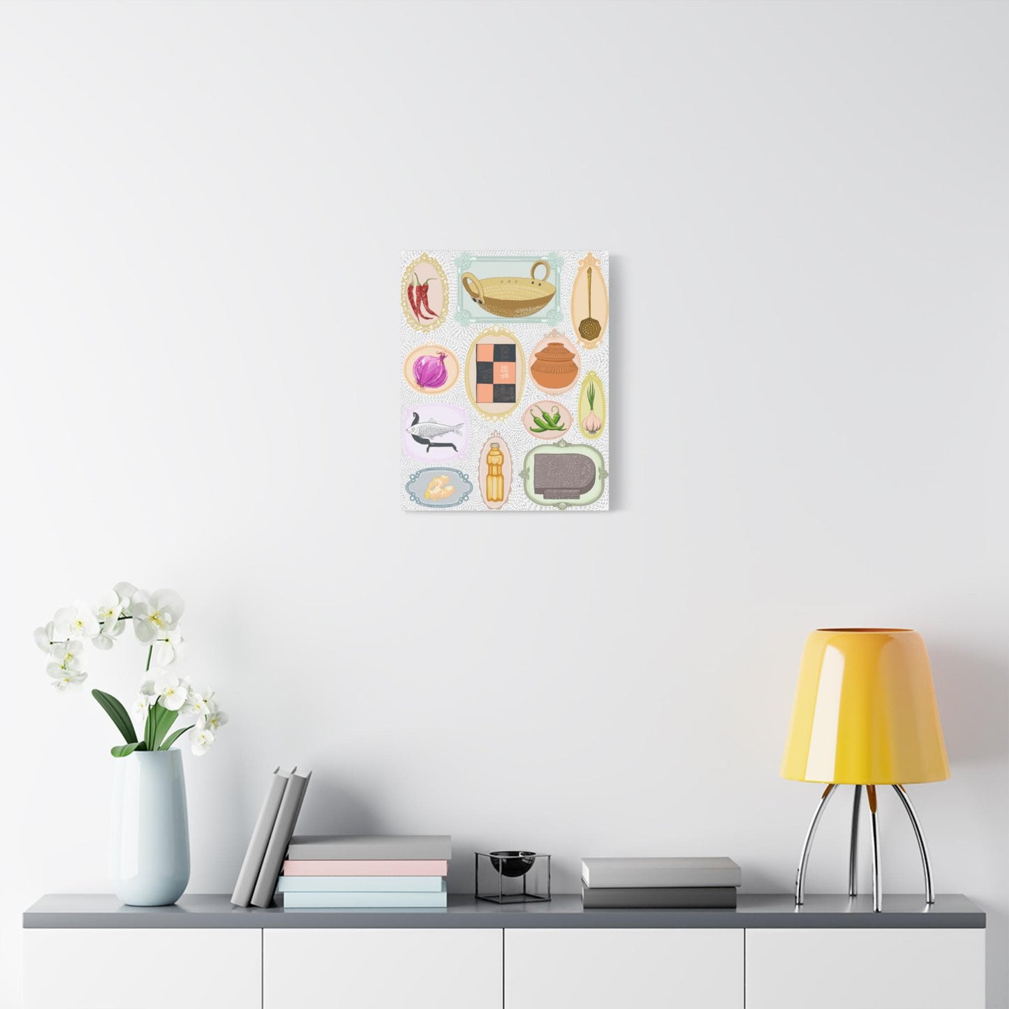 Rannaghor | Kitchen Illustration Canvas