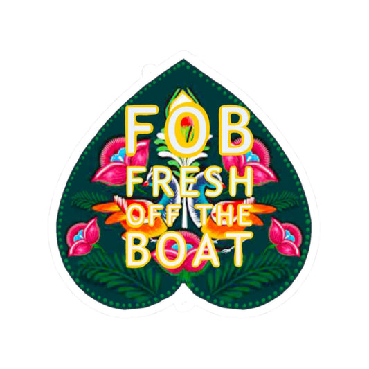 Fresh Off The Boat Kiss-Cut Sticker | Ricksha Art Decal