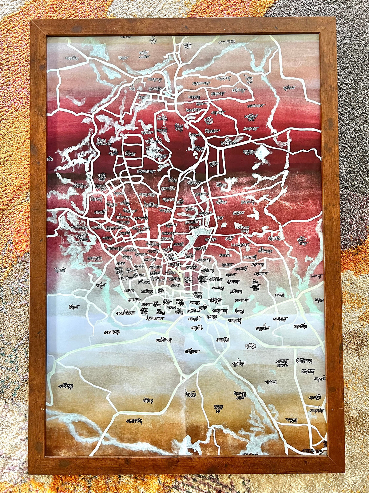 Dhaka Map Art