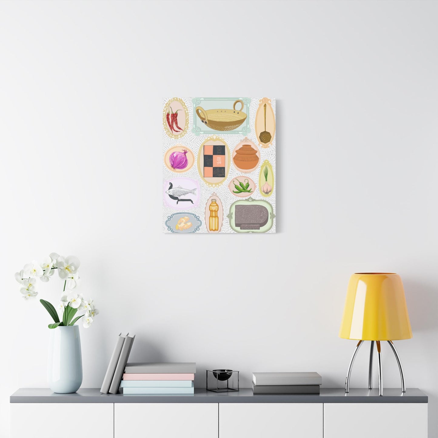Rannaghor | Kitchen Illustration Canvas