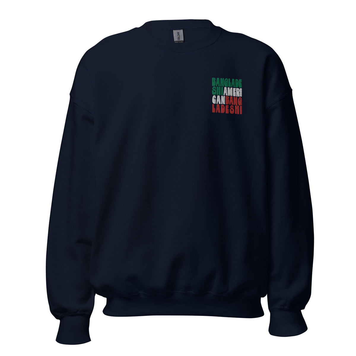 Embroidered Bangladeshi American Sweatshirt