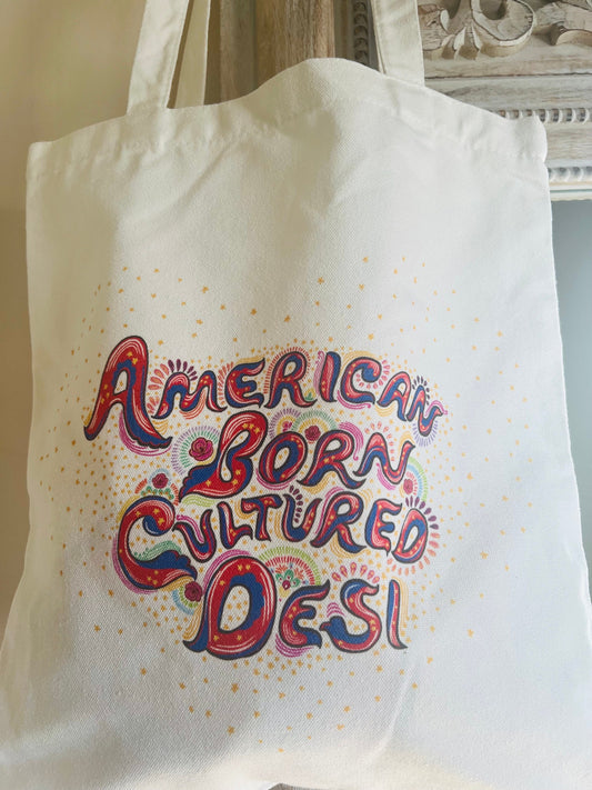 ABCD Print Tote Bag